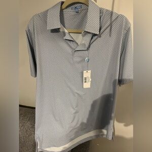 Genteal Size Medium Polo Baseball Print NWT